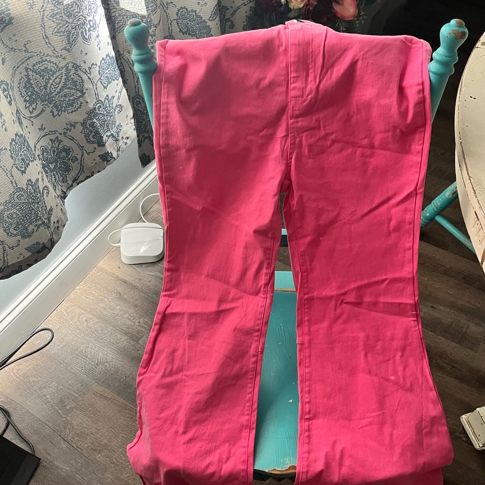 Brand new pink boot flare jeans
